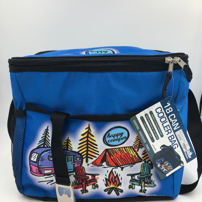 CMP1572 HAPPY CAMPER SCENE COOLER BAG
