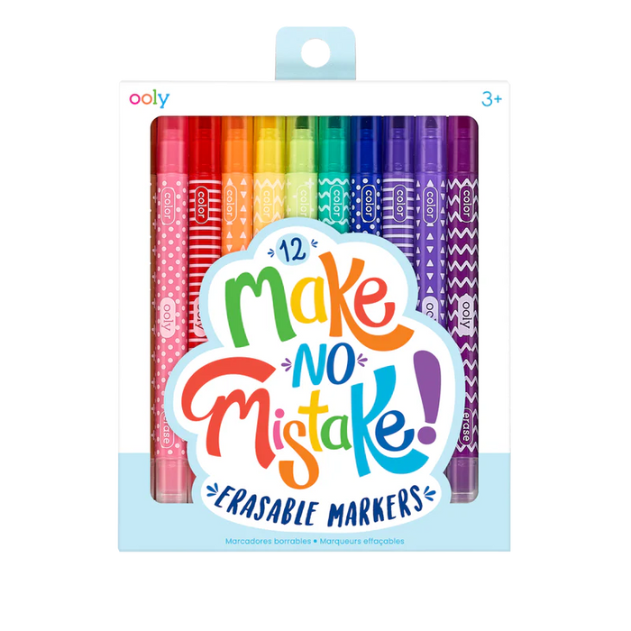 130-046 MAKE NO MISTAKE! ERASABLE MARKERS (SET OF 12)