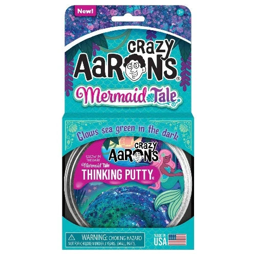 ME020 MERMAID TALE FULL SIZE 4" THINKING PUTTY TIN