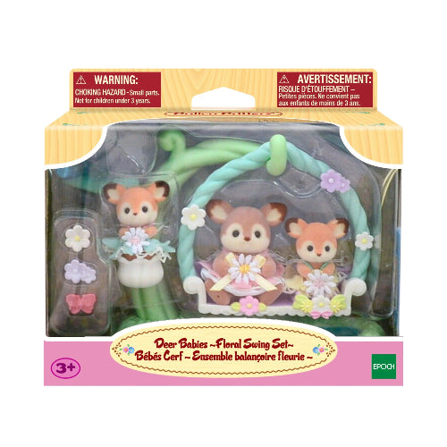 CC2209 BL Deer Babies Flor Swng Calico Critters
