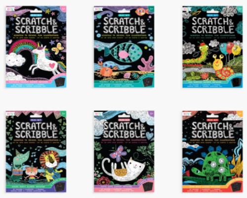 161-055 Mini Scratch & Scribble Art Kits Display