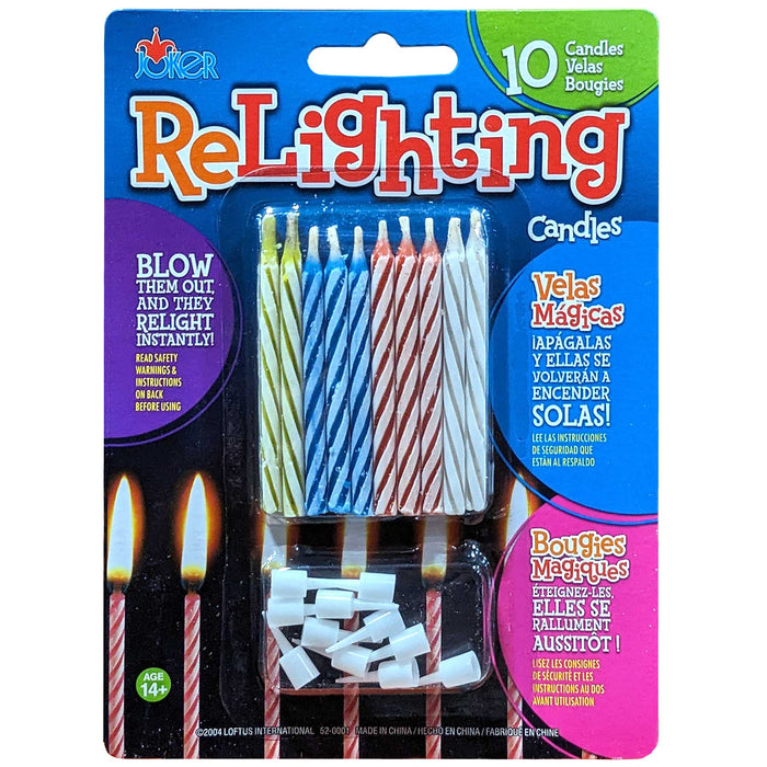 PKG0764 MAGIC RELITE B'DAY CANDLES