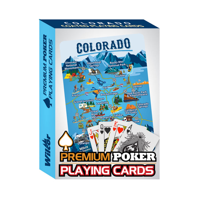 NEW0401 COLORADO MAP PLAYING CARDS