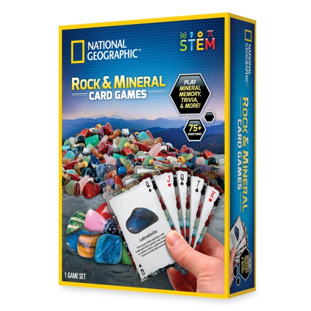 RTNGRKMEM NATIONAL GEOGRAPHIC ROCK + MINERAL CARD GAME