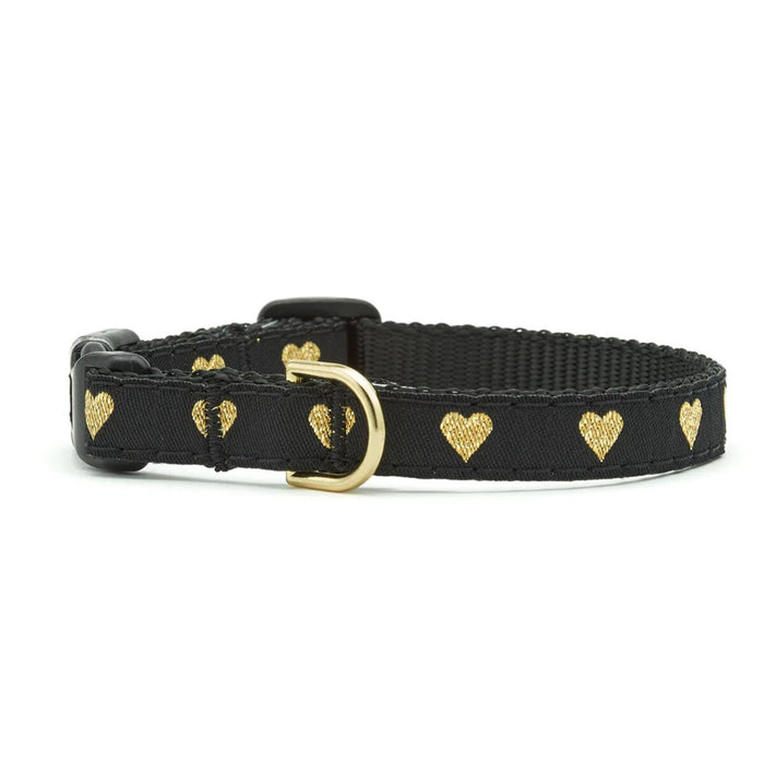 UCHOGCC12 UP COUNTRY HEART OF GOLD CAT COLLAR