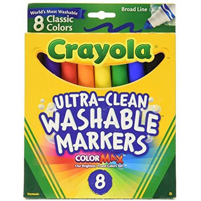 SCH0663 CRAYOLA WASHABLE 8PK