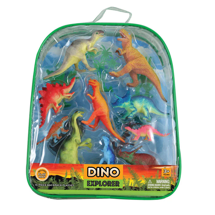 WTBPDIN DINOSAUR EXPLORER BACKPACK 15PC