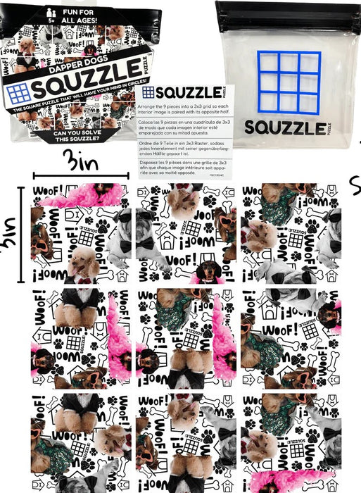FSG-2407-SQU Dapper Dogs Squzzle Puzzle