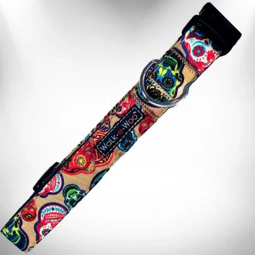 888 DAY OF DEAD DOG COLLAR M
