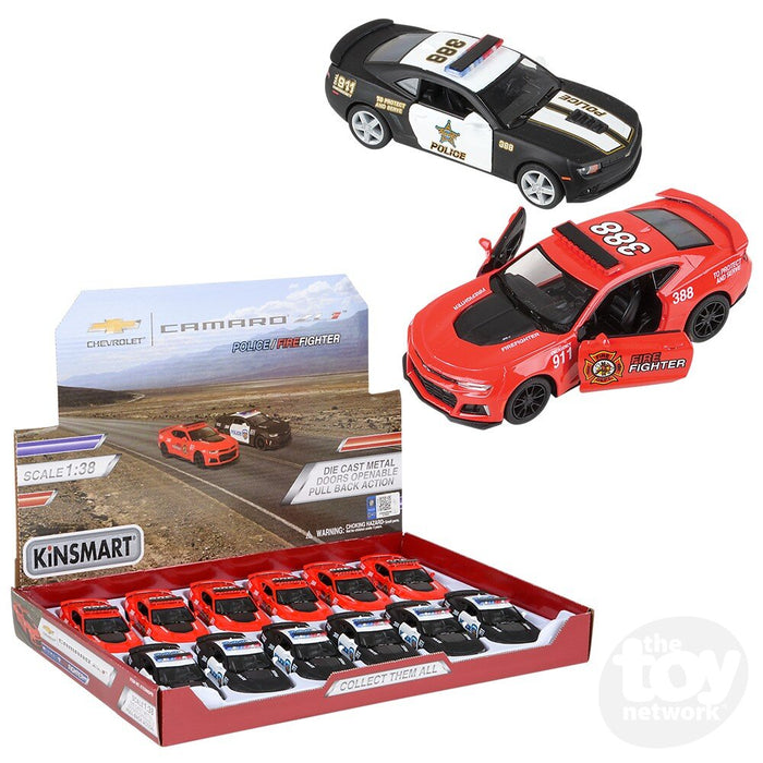 TVECAPFI 5" DIECAST PB CHEVY POLICE AND FIREFIGHTER