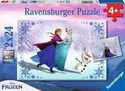 09115 FROZEN SISTERS ALWAYS 2 X 24 PC PUZZLE