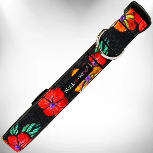 841 FLOWERS ON BLACK - MEDIUM
