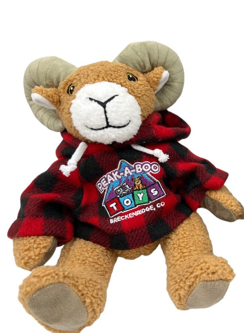 TB-01-RAM 10" CURLY CRITTER PEAK A BOO TOYS RAM