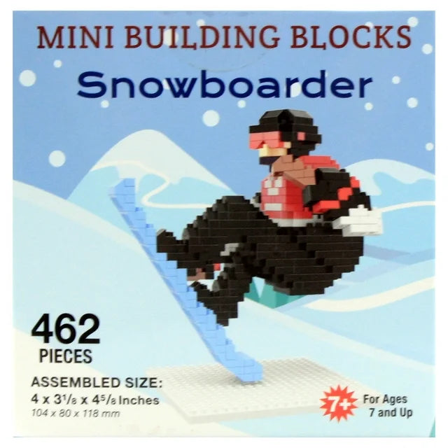 47452-MINI BUILDING BLOCKS SNOWBOARDER