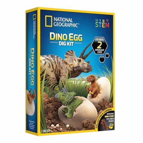 RTNGDEGGDIG NATIONAL GEOGRAPHIC DINO EGG DIG KIT