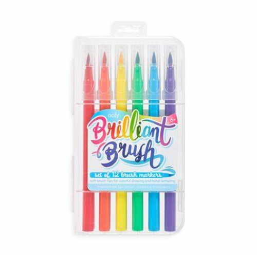 130-068 BRILLIANT BRUSH MARKERS Set of 12