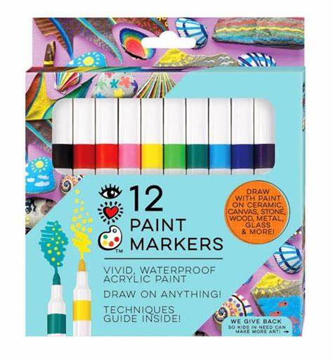 6512 12 ACRYLIC PAINT MARKERS