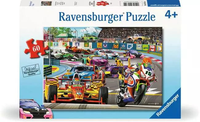 05734 RACETRACK RALLY 60 PC PUZZLE