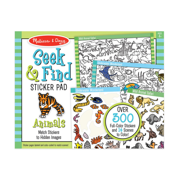 30152 SEEK & FIND STICKER PAD-ANIMAL