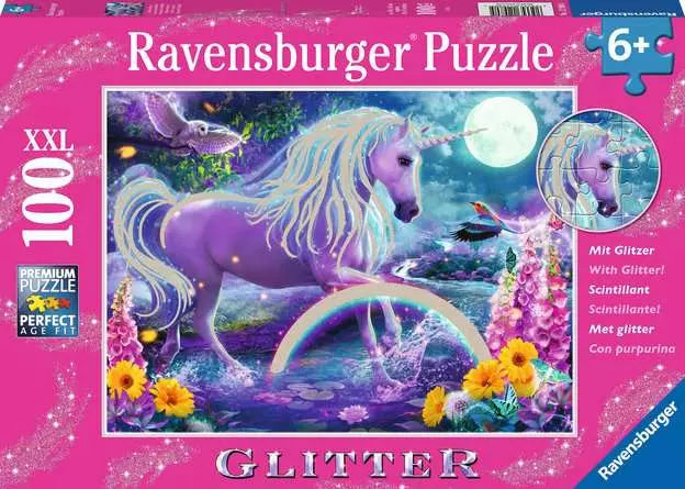 12980 GLITTER UNICORN 100PC PUZZLE