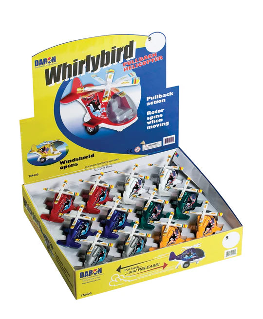 TM408 WHIRLEY BIRD PULLBACK HELICOPTER (12)