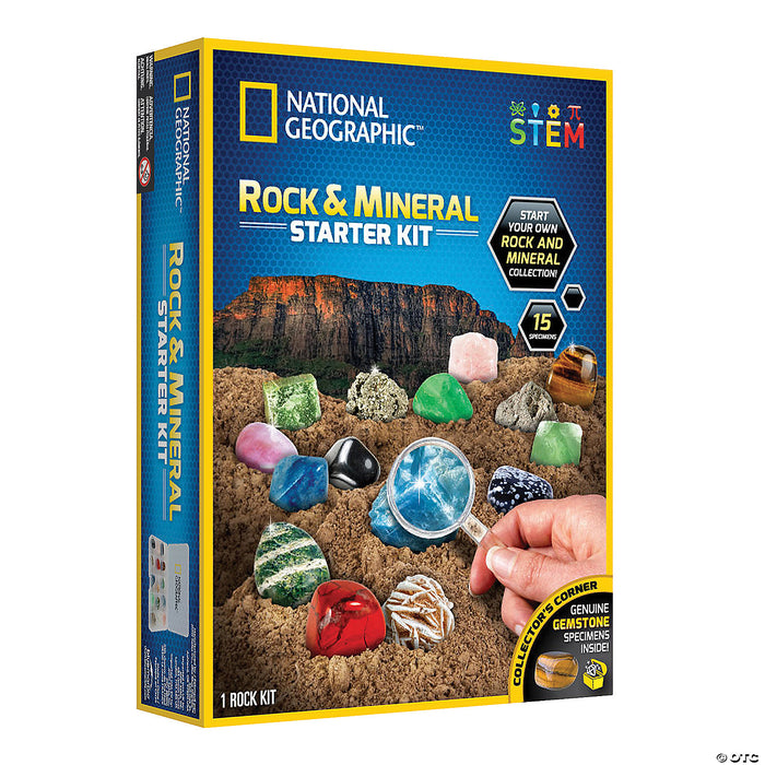 RTNGRM10CRD NATIONAL GEOGRAPHIC ROCK AND MINERAL STARTER COLLECTION