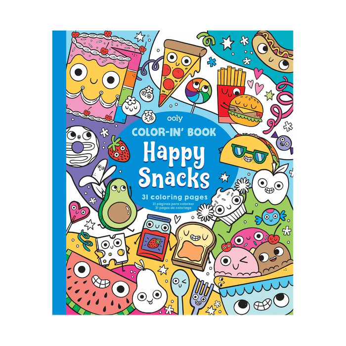 118-306 Color-in' Book: Happy Snacks (8" x 10")