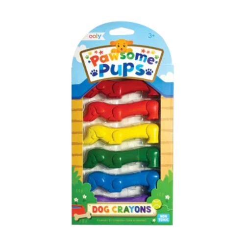 133-109 PAWSOME PUPS DOG CRAYONS (SET OF 6)