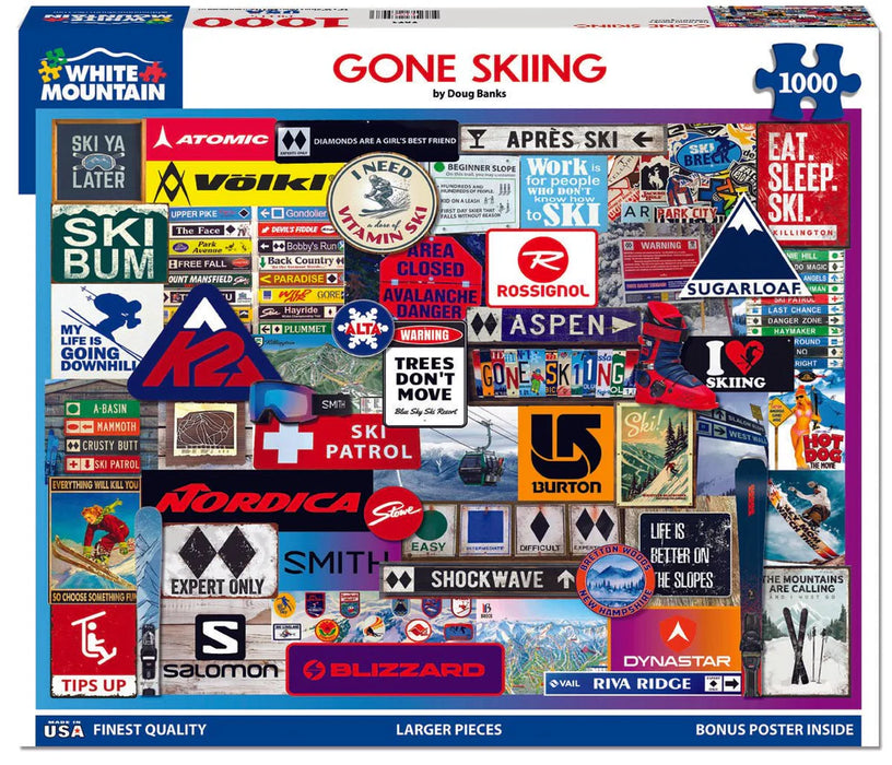 2071PZ GONE SKIING - 1000 Piece