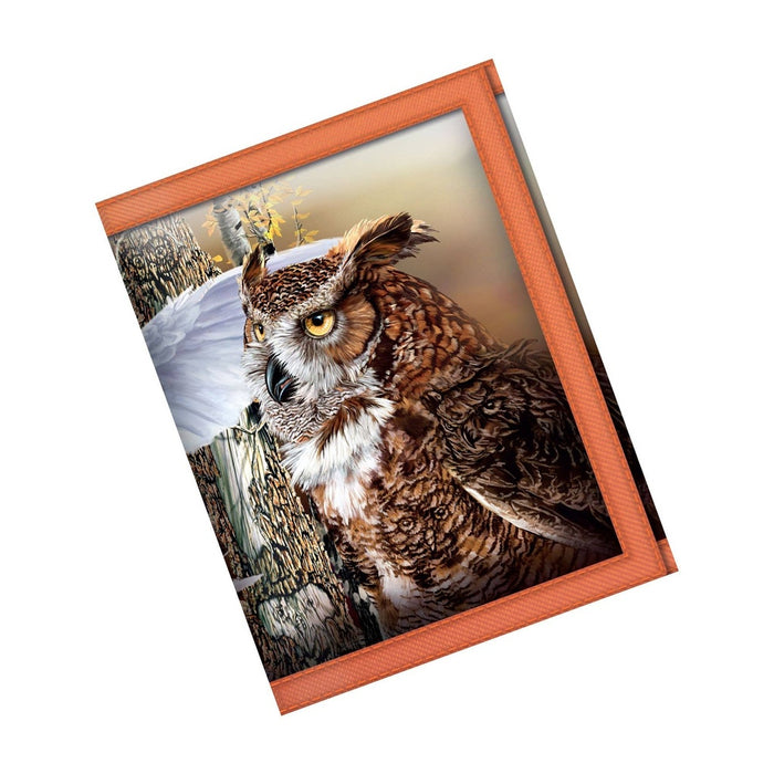 38492 3DLIVELIFE WALLETS-BABY OWL WOODS