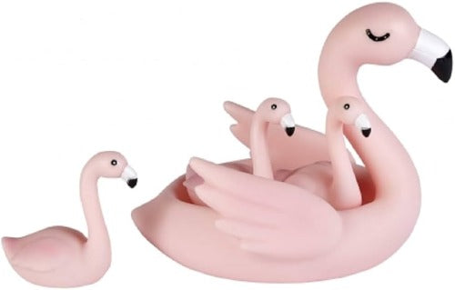 3223 FLAMINGO FAMILY BATH SET