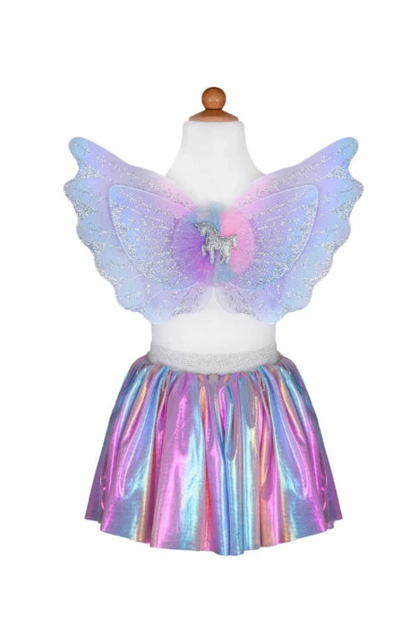 42115 MAGICAL UNICORN SKIRT & WINGS PASTEL, SIZE 4-6