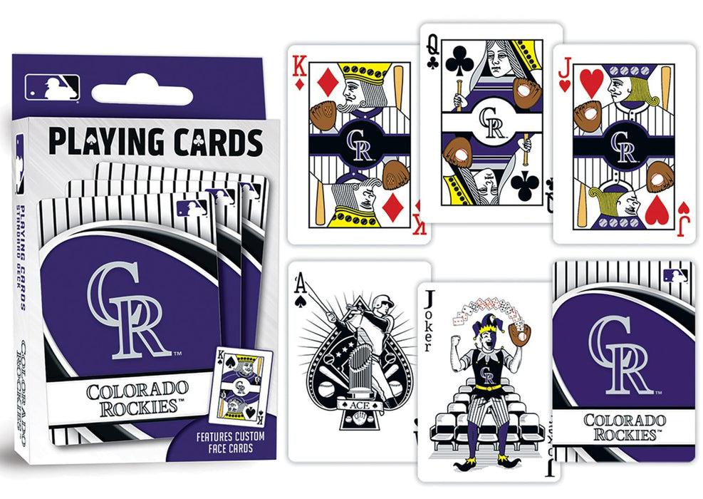COR3100 COLORADO ROCKIES PLAYING CARDS