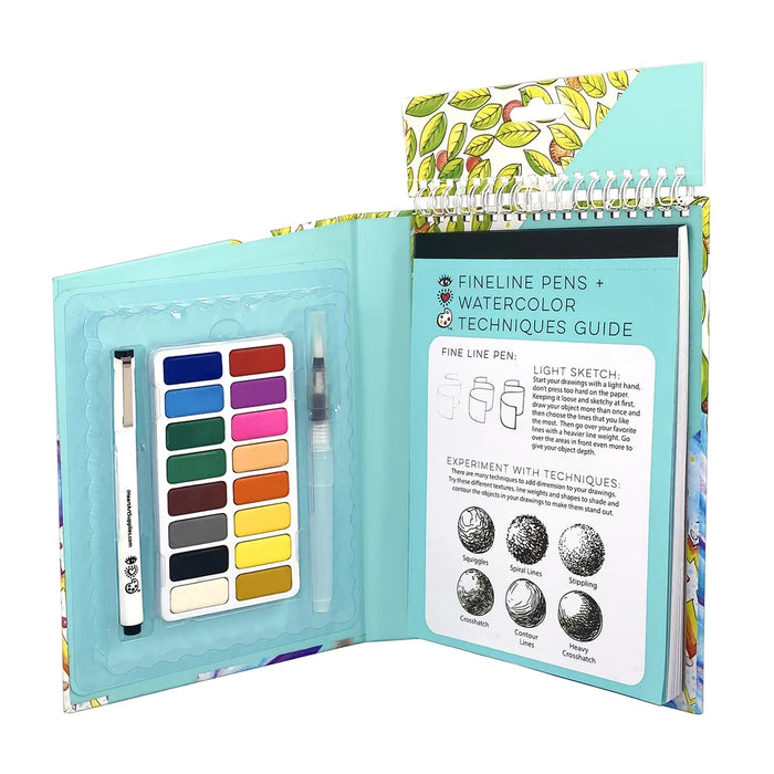 8002 TRAVEL ART PACK WATERCOLORS
