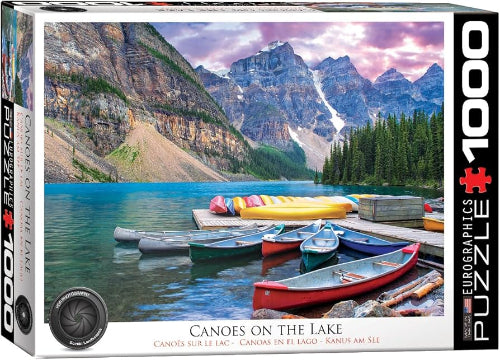 6000-0693 CANOES ON THE LAKE 1000 PC