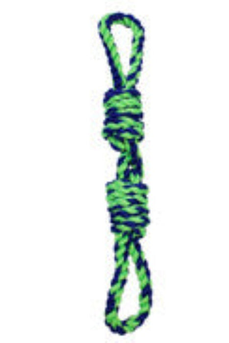 AMP2383 AMAZING PET PRODUCTS 20" ROPE W HANDLE BLUE/GREEN