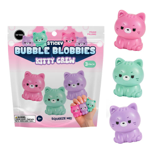 BUB-CAT8 STICKY BUBBLE BLOBBIES KITTENS