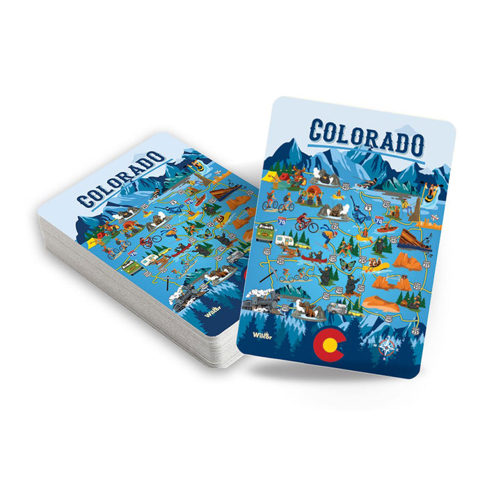 NEW0401 COLORADO MAP PLAYING CARDS