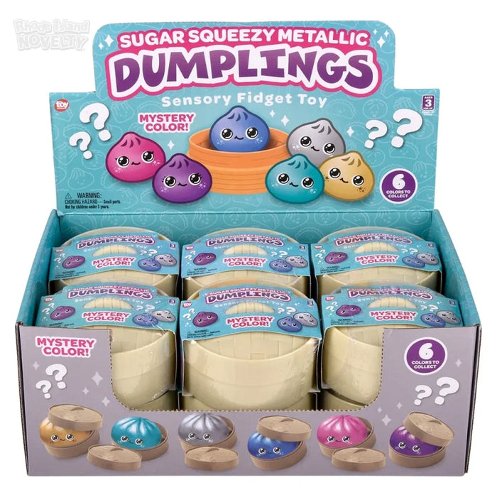 CLEAR SUGAR SQUEEZY Sensory Fidget DUMPLINGS