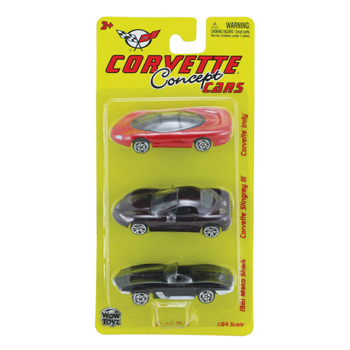 WTSU3 CORVETTE ASSORTMENT 3-PACK 1:64 CARS