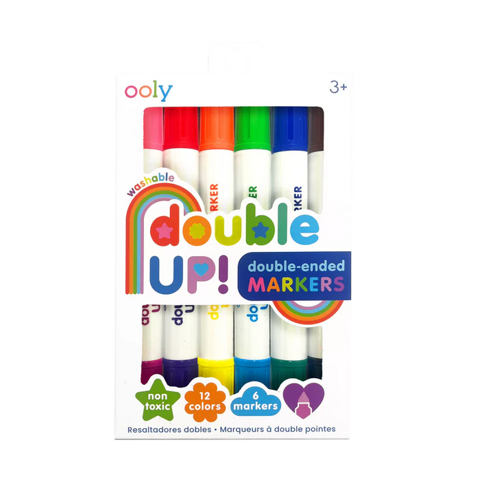 130-115 DOUBLE UP! DOUBLE ENDED MARKERS (SET OF 6)