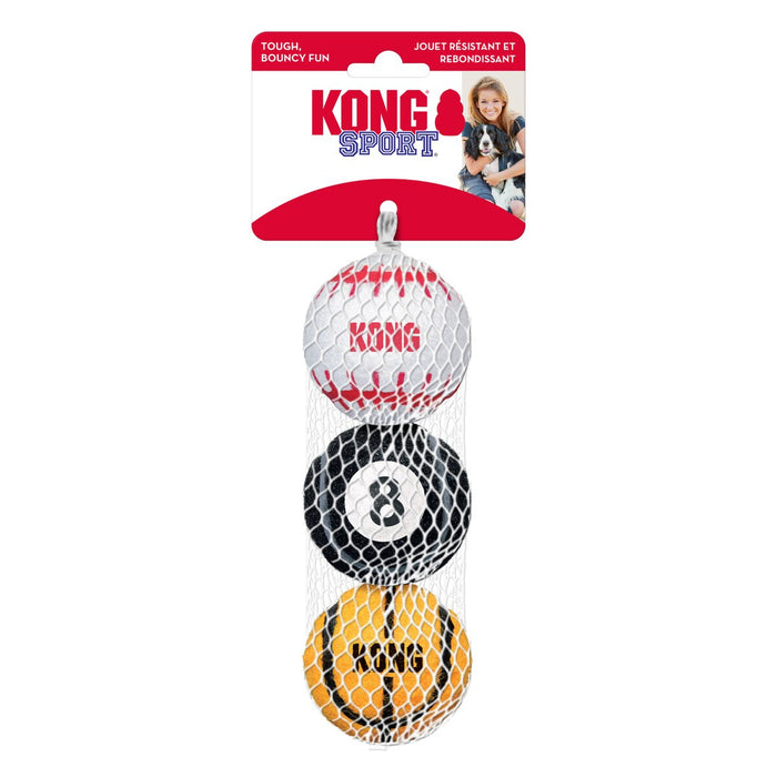 KGABS2 KONG SPORT BALLS DOG FETCH TOY ASSORTED MEDIUM