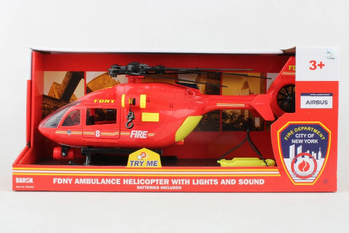NY9040 FDNY AMBULANCE HELICOPTER W LIGHTS AND SOUND