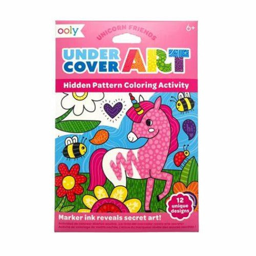 161-116 - Undercover Art Hidden Patterns Coloring Activity - Unicorn Friends