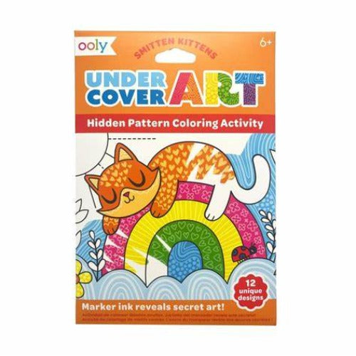 161-117 - Undercover Art Hidden Patterns Coloring Activity - Smitten Kittens