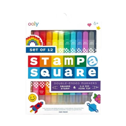 130-112 - Stamp a Square Markers (set of 12)