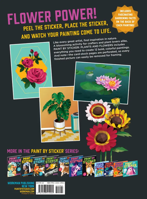 PAINT BY STICKER: PLANTS AND FLOWERS