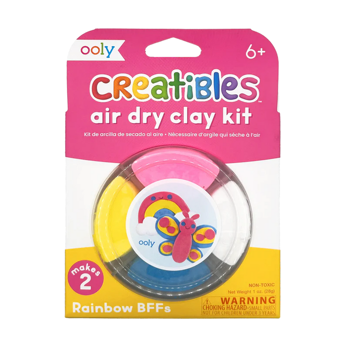 161-127 CREATIBLES: AIR DRY CLAY BFFS KIT - RAINBOW PALS