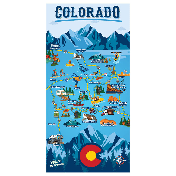 NEW0406 CO MAP TUBE NECK SCARF