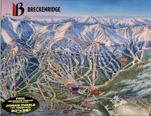 Breck Trail Map 1000 Piece Puzzle | Explore Breckenridge's Trails ...